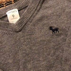 Dark grey Carters 9 month sweater